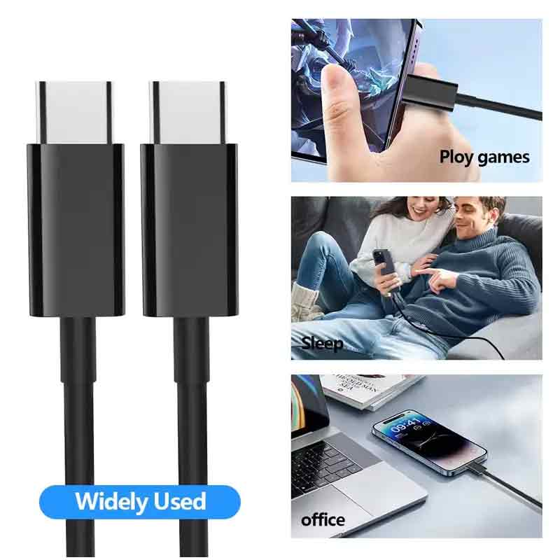 BOXNUBE USB Type C to Type C Cable 1.8M USB 3.1 | USB C to USB-C | 65W, Fast Charging, 6ft Length | Black BOXNUBE USB Type C to Type C Cable 1.8M USB 3.1 | USB C to USB-C | 65W, Fast Charging, 6ft Length | Black